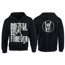 Толстовка на блискавці METAL IS FOREVER