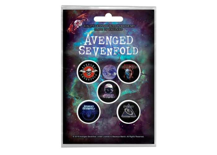 Подарунковий набір значків AVENGED SEVENFOLD