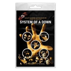 Подарунковий набір значків SYSTEM OF A DOWN