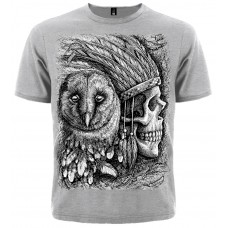 Футболка Indian Skull & Owl