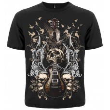 Футболка Guitar with Skulls and Ravens