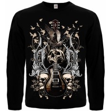 Лонгслів Guitar with Skulls and Ravens